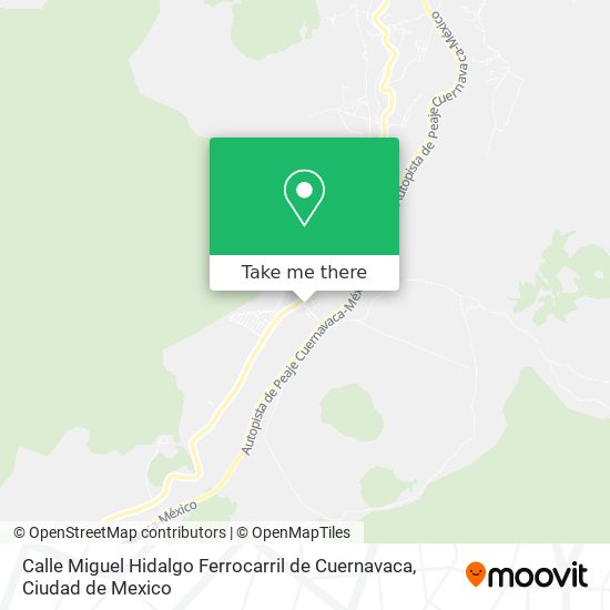 Calle Miguel Hidalgo Ferrocarril de Cuernavaca map