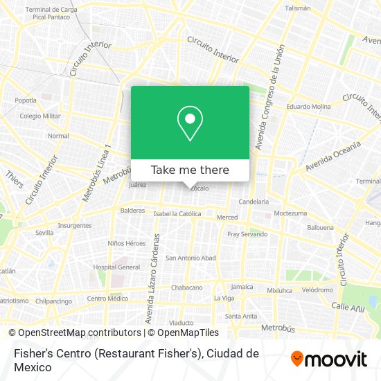 Mapa de Fisher's Centro (Restaurant Fisher's)