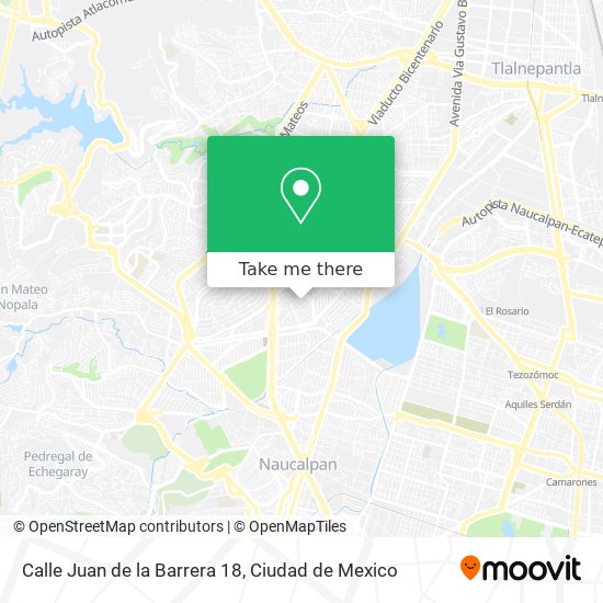 Mapa de Calle Juan de la Barrera 18