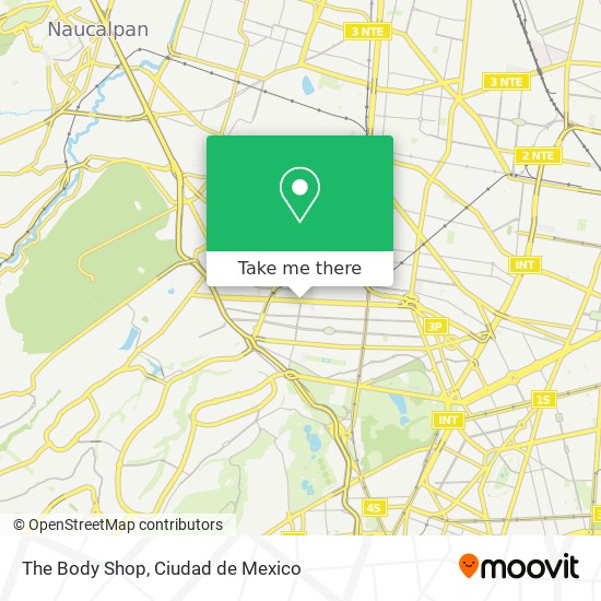 The Body Shop map