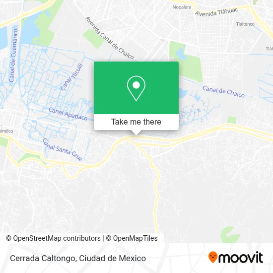 Cerrada Caltongo map