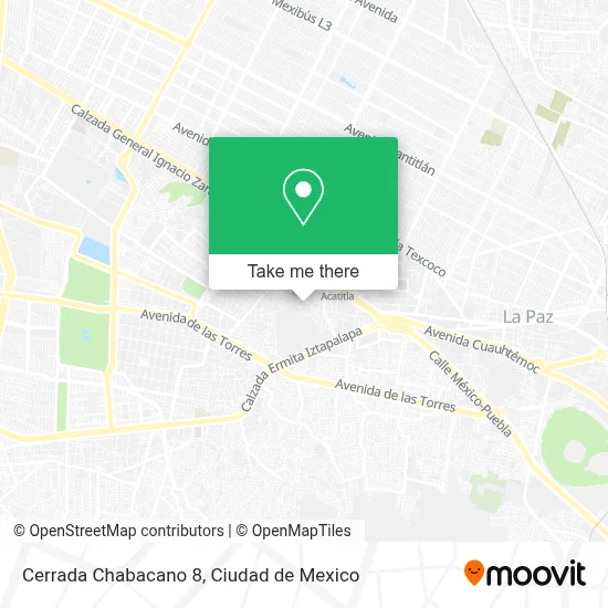 Cerrada Chabacano 8 map