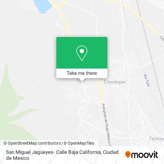 Mapa de San Miguel Jagüeyes- Calle Baja California