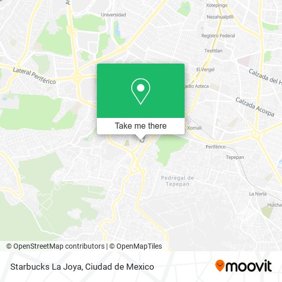 Starbucks La Joya map