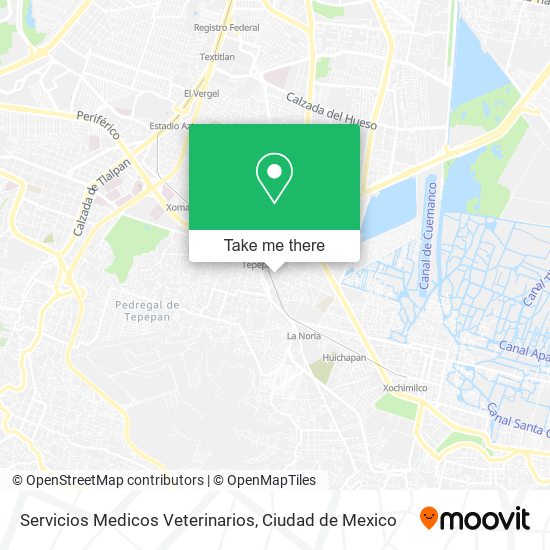 Mapa de Servicios Medicos Veterinarios