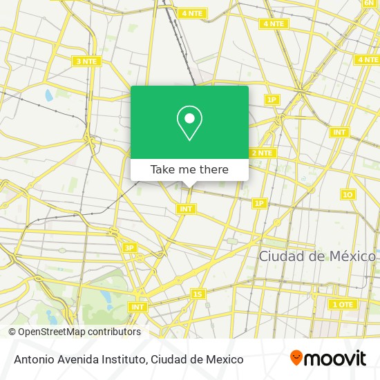 Mapa de Antonio Avenida Instituto