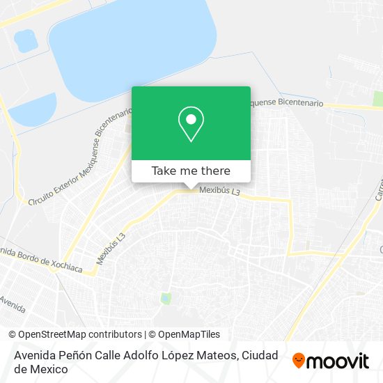 Avenida Peñón Calle Adolfo López Mateos map