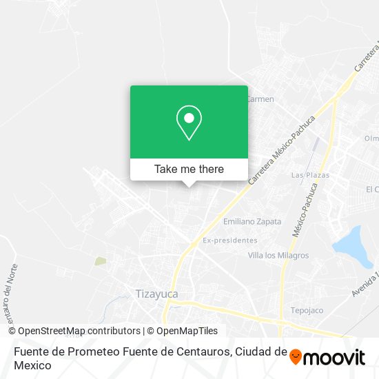 Mapa de Fuente de Prometeo Fuente de Centauros