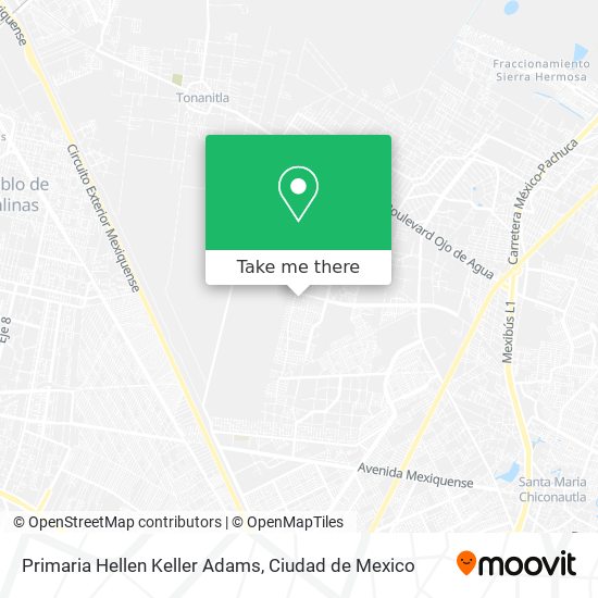 Primaria Hellen Keller Adams map