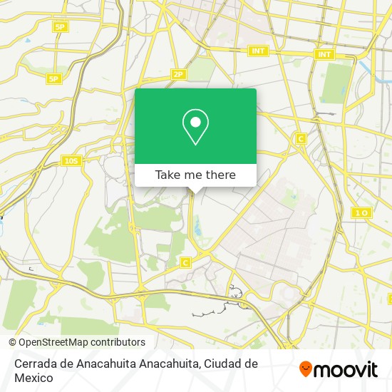 Cerrada de Anacahuita Anacahuita map