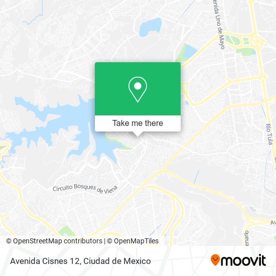 Mapa de Avenida Cisnes 12, Lago de Guadalupe