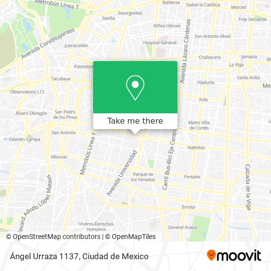 Ángel Urraza 1137 map
