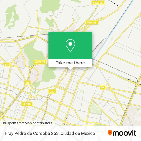 Fray Pedro de Cordoba 263 map