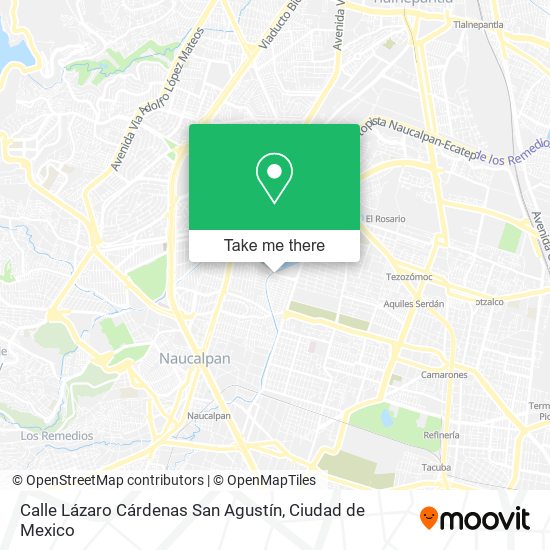 Calle Lázaro Cárdenas San Agustín map