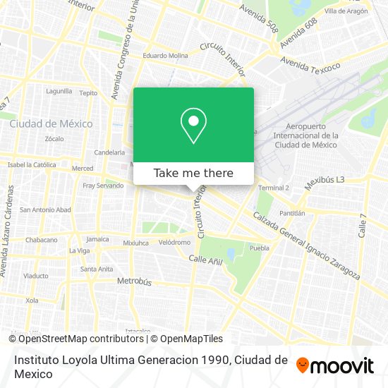 Instituto Loyola Ultima Generacion 1990 map