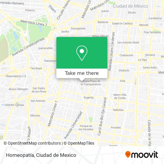 Homeopatía map
