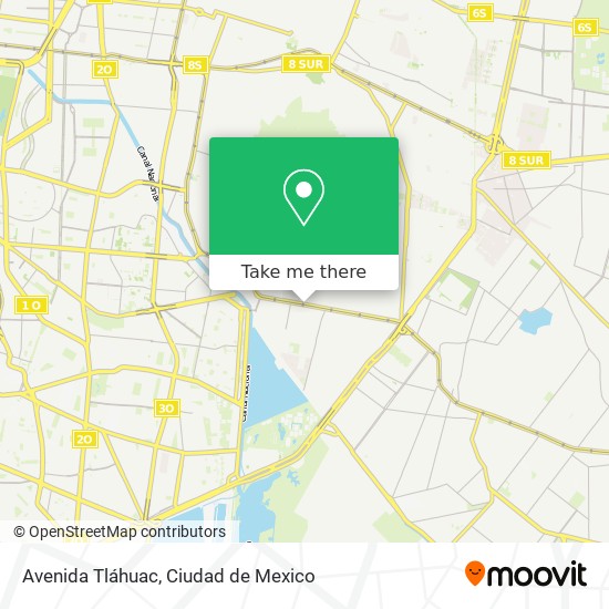 Avenida Tláhuac map
