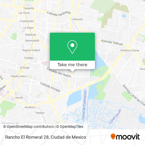 Rancho El Romeral 28 map