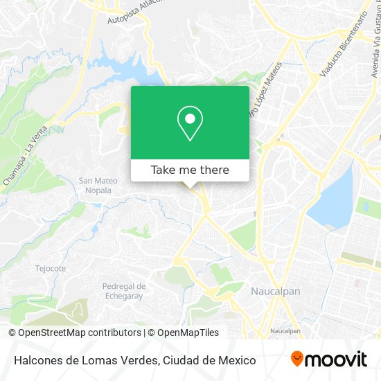 Halcones de Lomas Verdes map