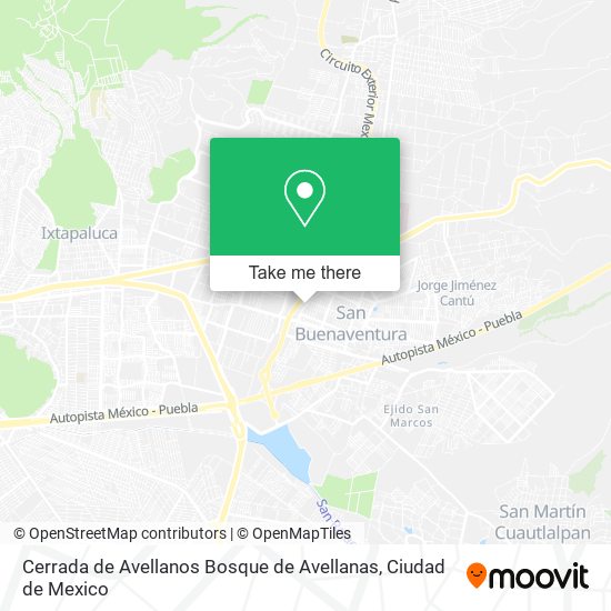 Cerrada de Avellanos Bosque de Avellanas map