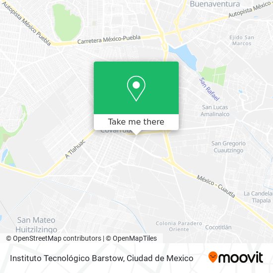 Instituto Tecnológico Barstow map
