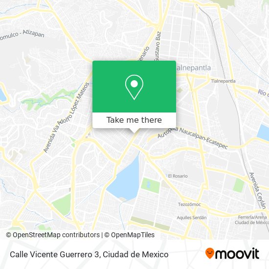 Calle Vicente Guerrero 3 map