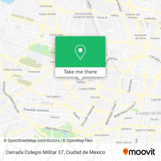 Cerrada Colegio Militar 37 map