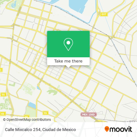 Mapa de Calle Mixcalco 254