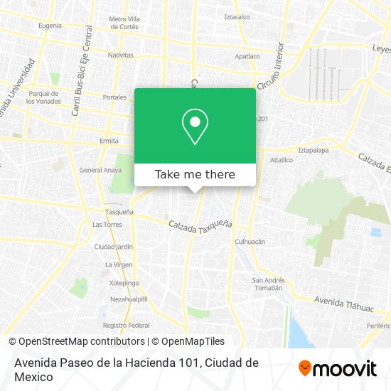 Mapa de Avenida Paseo de la Hacienda 101