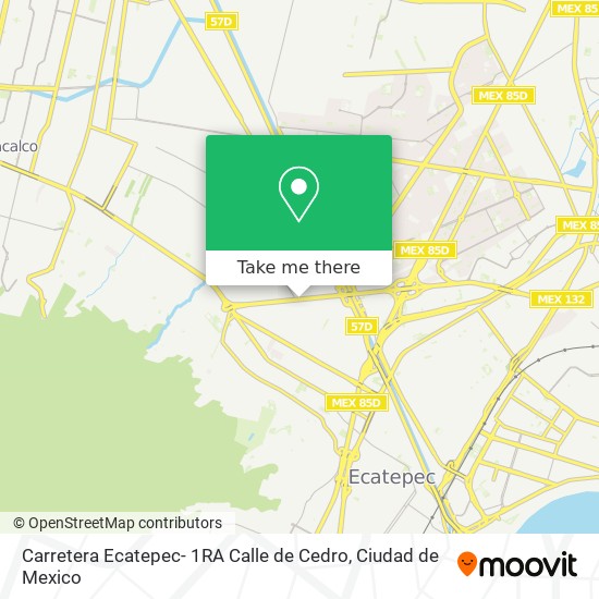 Carretera Ecatepec- 1RA Calle de Cedro map