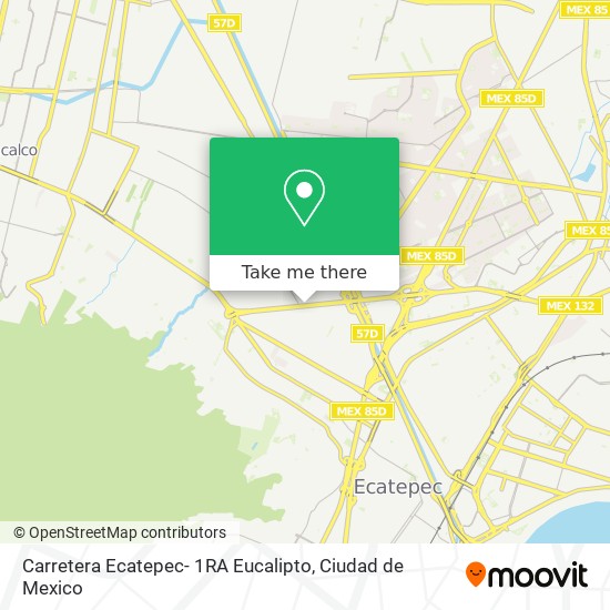 Carretera Ecatepec- 1RA Eucalipto map