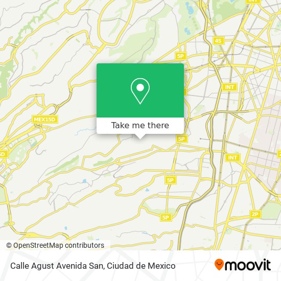 Calle Agust Avenida San map