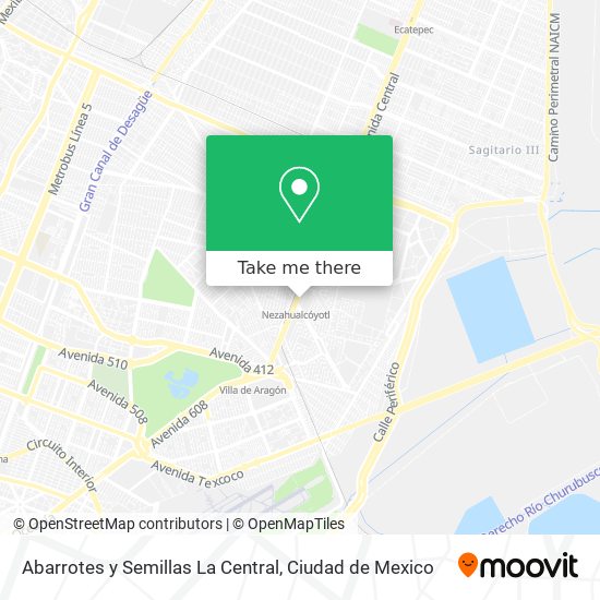 Mapa de Abarrotes y Semillas La Central