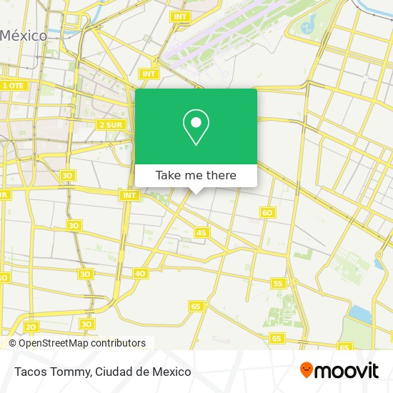 Mapa de Tacos Tommy