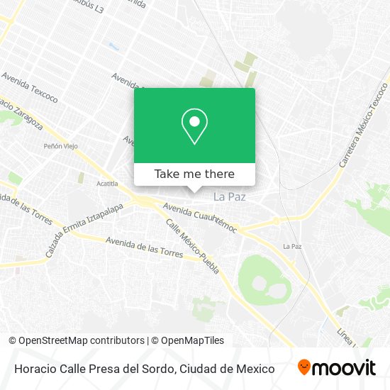 Horacio Calle Presa del Sordo map