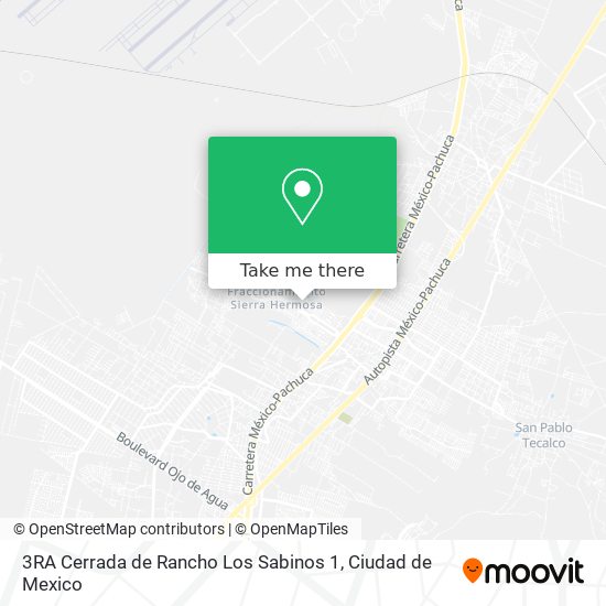 Mapa de 3RA Cerrada de Rancho Los Sabinos 1