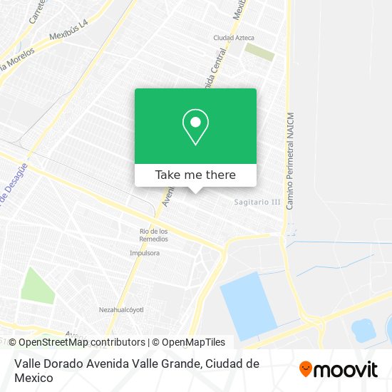 Mapa de Valle Dorado Avenida Valle Grande