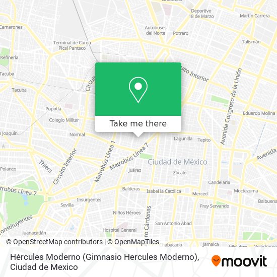 Hércules Moderno (Gimnasio Hercules Moderno) map