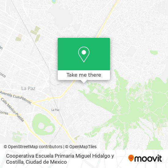 Mapa de Cooperativa Escuela Primaria Miguel Hidalgo y Costilla