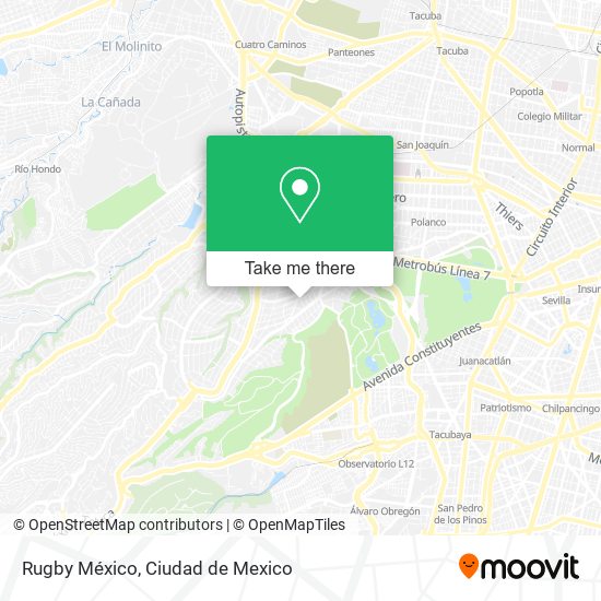 Rugby México map