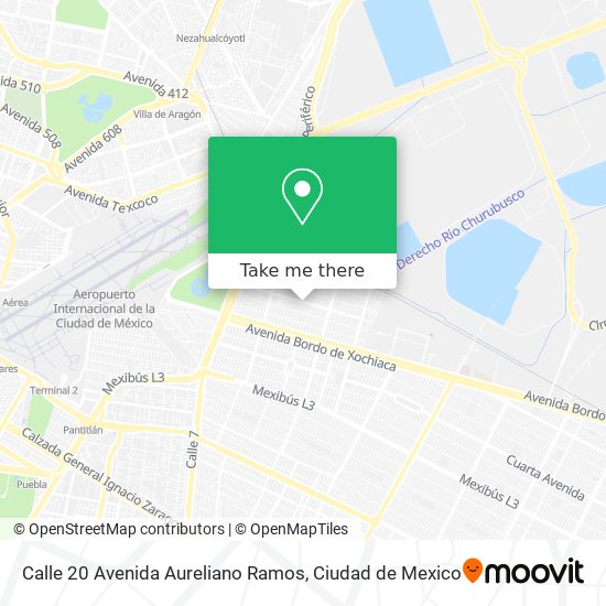 Mapa de Calle 20 Avenida Aureliano Ramos