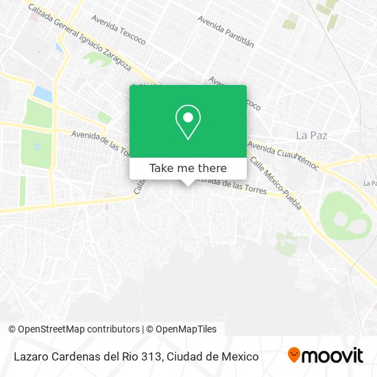 Lazaro Cardenas del Rio 313 map