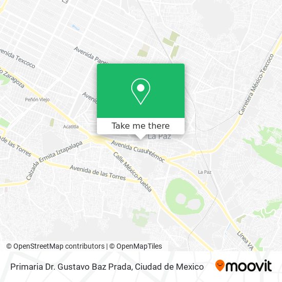 Primaria Dr. Gustavo Baz Prada map