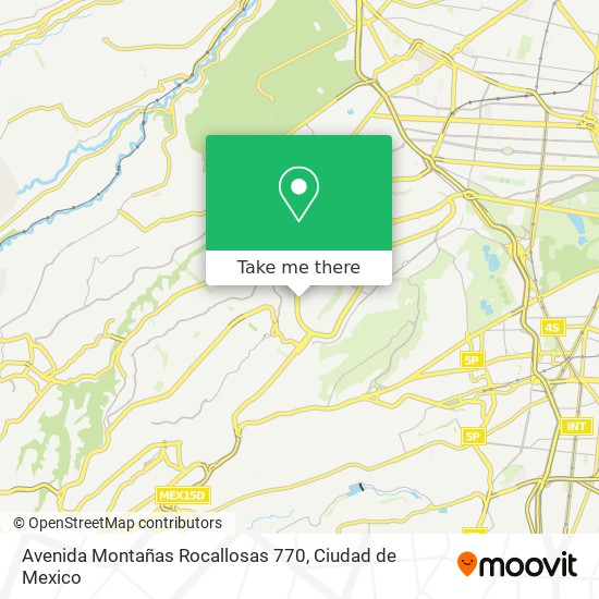 Avenida Montañas Rocallosas 770 map