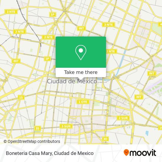 Mapa de Boneteria Casa Mary