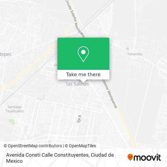 Mapa de Avenida Consti Calle Constituyentes
