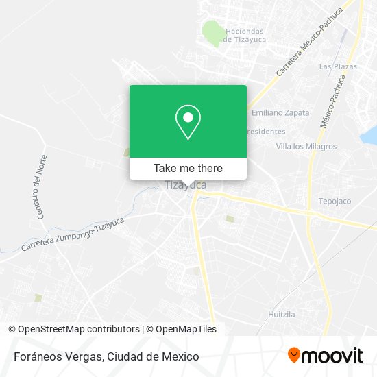 Mapa de Foráneos Vergas