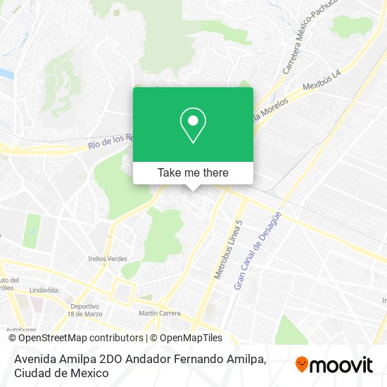 Mapa de Avenida Amilpa 2DO Andador Fernando Amilpa