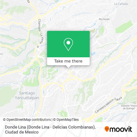 Mapa de Donde Lina (Donde Lina - Delicias Colombianas)
