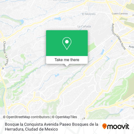 Bosque la Conquista Avenida Paseo Bosques de la Herradura map